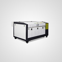 Machine de gravure Laser Co2 de bureau, bricolage 4060 6040 pour cuir en caoutchouc acrylique