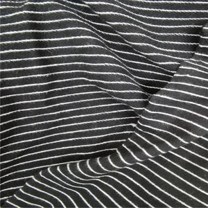 Hilo teñido algodón elastano Terry algodón raya tela para ropa deportiva estiramiento algodón bucle raya francés Terry tela - Product Image 2
