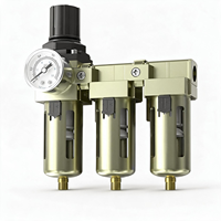 Filtre-régulateur-lubrificateur AWAF (FRL) – Unité de traitement d'air pneumatique – Vanne de régulation d'air – Séparateur d'eau – 1/4, 3/8, 1/2 pouce