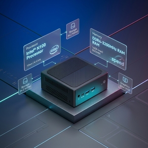 Mini PC NUC polyvalent Alder Lake CPU UHD Graphics 2*RJ45 1*HD 2.0 1*DP 2*USB 3.0 2*USB2.0 12V QN10 - N95 1. Processeur flexible C - Product Image 3