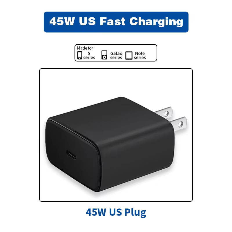 Enchufe estadounidense de 45 W (negro)