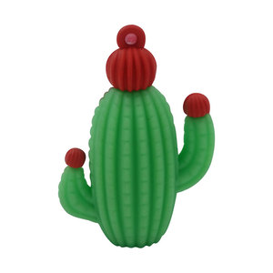 <b>Cute</b> Cactus Keychains Soft PVC Plant Shaped Key Chains Bag Charms For Kids Adults Backpack Decor Party Favors - Product Image 2