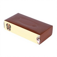 Boîte à mouchoirs personnalisée avec logo, finition mate haut de gamme, style chinois, emballage en carton de luxe, porte-serviettes rectangulaire pour hôtel