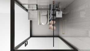 Prefabbricata studente casa utilizzando Autoportante angolo wc montato unità di stanza da <span class=keywords><strong>bagno</strong></span> con doccia pod mobile SMC1620 - Product Image 2