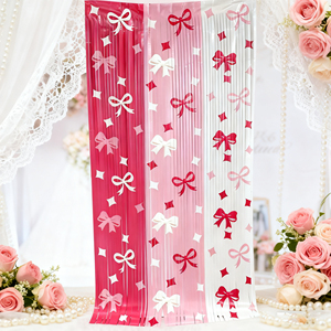 Cortina de Flecos de Papel Metálico con Diseño de Mariposas de 1*2 m para Decoración de Paredes en Fiestas, Guirnalda Brillante para Bodas y Celebraciones de San Valentín - Product Image 3