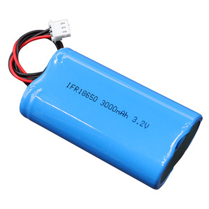 Bộ pin Lithium Iron Phosphate 18650 3.2V 1 Series 2 song song 3.2V 3000mAh có bảng bảo vệ và phích cắm - Product Image 1
