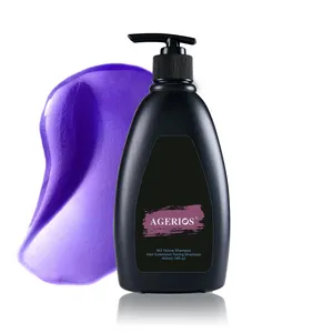 Produttore di cosmetici per la cura dei capelli senza etichetta Shampoo tonificante viola antibrassy