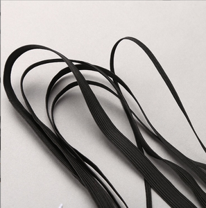 Bán Buôn Màu Đen Và Trắng Dệt Bện Bện Polyester Cao Su Máy Tính Xách Tay Phẳng Đàn Hồi Vẽ Dây Dây Căng Dây Băng Ban Nhạc - Product Image 6