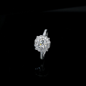 Bague exquise pour femme en argent S925 avec diamant cultivé C - Product Image 2