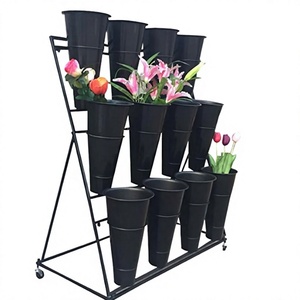 Soporte de Metal para Macetas de 3 Niveles Desmontable con Recubrimiento en Polvo, Estilo Bohemio, para Uso en Interiores y Exteriores con Plantas de Interior/Exterior - Product Image 2