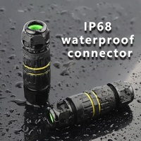 Conector de Cable de Alimentación de Plástico, Conector Electrónico Circular IP68 a Prueba de Agua, Macho y Hembra, M16, 2 y 3 Pines