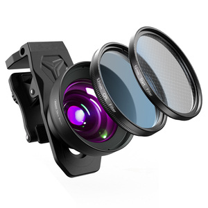 Kit de filtre étoile CPL pour objectif <span class=keywords><strong>macro</strong></span> en verre à mise au point fixe de 100 mm amélioré |   Téléphones mobiles universels pour bijoux, nail art, cils - Product Image 3