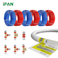 Raccords à sertir en laiton IFAN pour plomberie, tuyaux PEX de 16 mm à 32 mm, surface de douille polie, différentes tailles disponibles