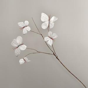 สมุดสีแดงเล็กๆ ออนไลน์ ภาพจำลองการระเบิดสีแดง กิ่งไม้แห้ง ผีเสื้อ บ้าน สวน หน้าต่าง ดอกไม้ 3 มิติ ผีเสื้อในฝัน - Product Image 6