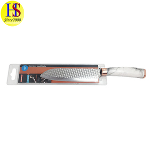 7 pouces En Acier Damas Marbre Poignée Nouvelle Conception Logo Cuisine Santoku <span class=keywords><strong>Couteau</strong></span> - Product Image 3