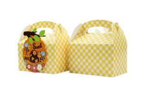 <strong>Bee</strong> Theme Portable Party Favour <strong>Gift</strong> Treat Packaging Paper Box Handle Recycled Recyclable Birthday Baby Shower Party Supplies - Product Image 4