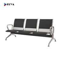 Banc d'attente personnalisé FLYA pour salon VIP d'aéroport, zone de réception, 2, 3, 4 ou 5 places, en PU