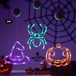 Decoraciones Colgantes de Halloween, Adornos para Fiestas, Decoración de Calabazas y Arañas, Luces LED de Modelado para Fiestas de Fantasmas - Product Image 4