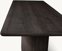 Table de salle à manger en bois de pin massif moderne, 8 places, forme rectangulaire, sans assemblage, pour usage domestique