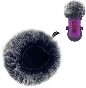 Protector de Viento para Micrófono, Funda de Espuma para Micrófono, Cubierta de Viento Peluda para <span class=keywords><strong>Blue</strong></span> <span class=keywords><strong>Yeti</strong></span> Pro y <span class=keywords><strong>Blue</strong></span> <span class=keywords><strong>Yeti</strong></span> <span class=keywords><strong>X</strong></span> - Product Image 6