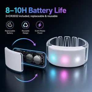 Pulsera LED con Batería AAA y Logotipo Personalizado, Control Remoto, Correa de Silicona para Eventos Corporativos, Estadios y Festivales de Música - Product Image 4