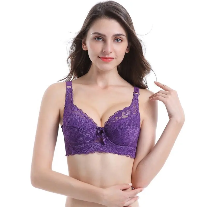 34B-105D Große Spitze Sexy Dünner BH Damen unterwäsche Mit Stahlring verstellung Typ Seiten kollektion Und Sammeln