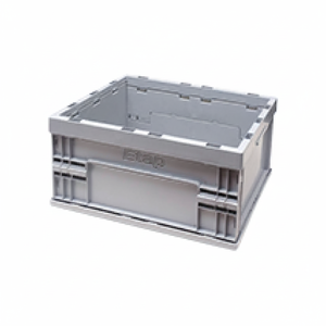 C-4322 Etap Foldable Nestable Plastic Folding Container Space-Saving <b>Crate</b> for Industrial Storage - Product Image 2