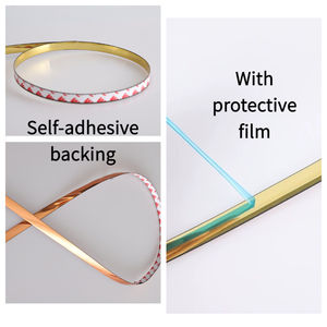 Usine de meubles spécial pour bordure moulure de garniture murale en métal couleur paillettes bande décorative de ménage pour la décoration intérieure - Product Image 3