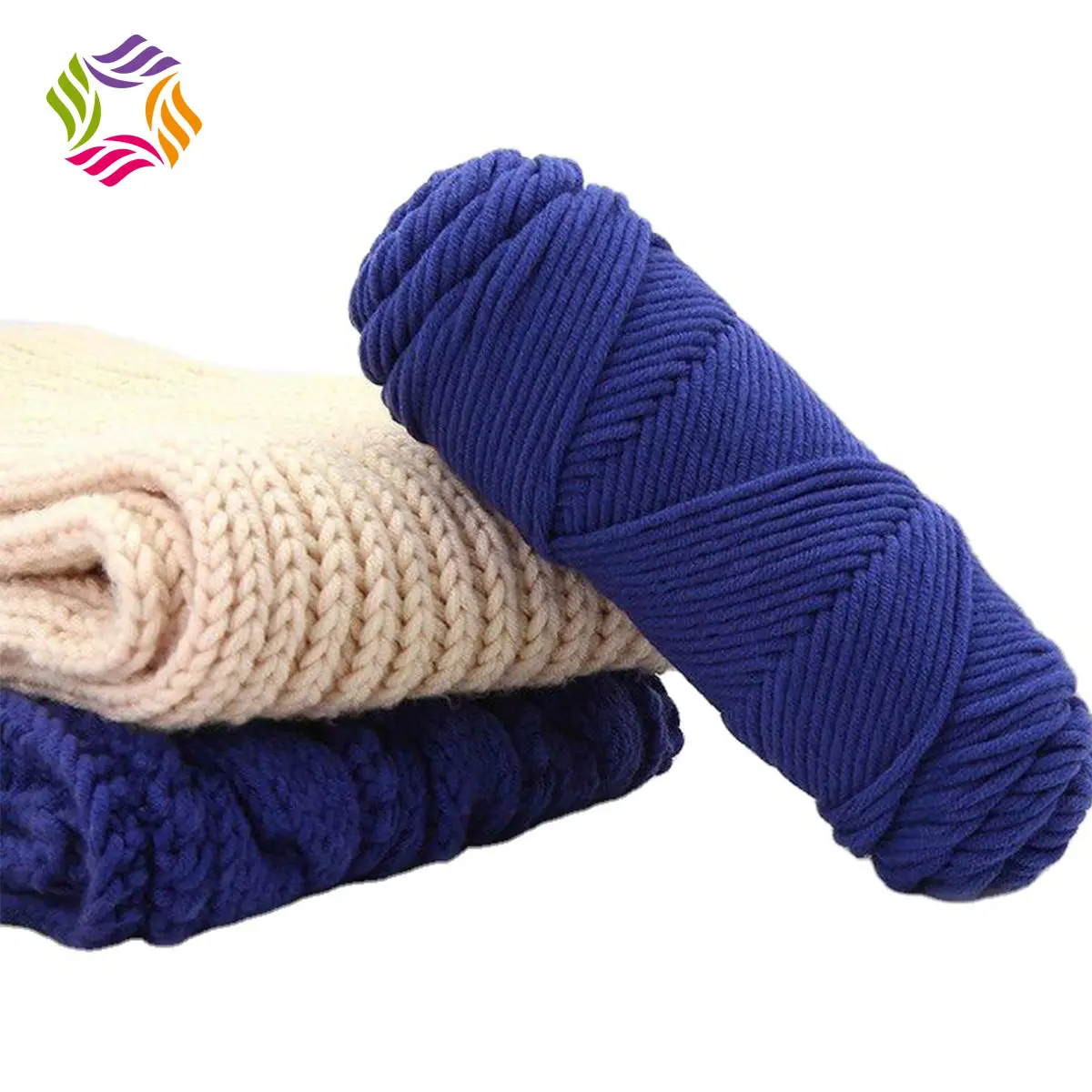 柔らかい梳毛手編みベビーヤーン50g 100g 200gミルク綿糸かぎ針編み用