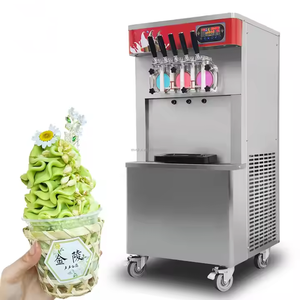 Hot bán hoàn toàn tự động dọc mềm máy làm kem làm bằng thép không gỉ 7-hương vị ngọt ngào ống/Sundae Máy làm kem - Product Image 2