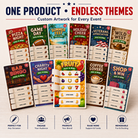 Billets à gratter de qualité supérieure sur le thème des fruits, avec données de sécurité, pour jeux de club, promotion, collectes de fonds caritatives