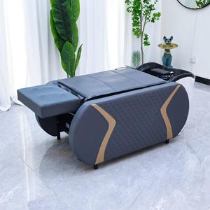 Cama de Champú Profesional Moderna para Salón de Belleza, Cama de Spa de Cuero, Cama de Masaje Eléctrica para <span class=keywords><strong>Barber</strong></span>ía - Product Image 2