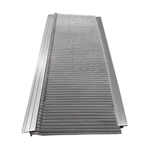 Grille de protection de gouttière en <span class=keywords><strong>acier</strong></span> inoxydable micro-maille pour élimination des feuilles, protection fine des gouttières de pluie, couvercles de protection pour caniveaux de toit - Product Image 1
