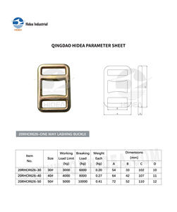 Boucle de fixation réglable à sens unique HIDEA 3000 à 5000 WLL en acier au carbone zingué, antirouille, à bas prix, pour la fixation de charges - Product Image 2