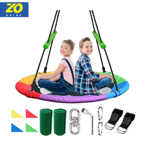 Zoshine صحن طائر شجرة أرجوحة سلامة الاطفال حبل شجرة يتأرجح كرسي كبير في الهواء الطلق للمتعة - Product Image 2