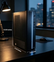 PC Tour Xinchuang Zhaoxin KX-U6780A 8 cœurs 2,7 GHz, 16 Go de RAM, SSD NVMe rapide 512 Go, châssis compact 8L avec moniteur de bureau 23,8 pouces
