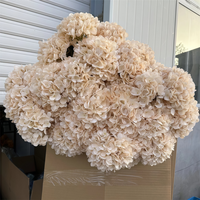Harga pabrik bunga Hydrangea sutra buatan Diameter 10cm kepala tunggal bunga untuk dekorasi pernikahan