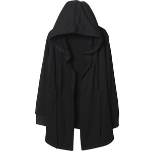 Commercio moda tinta unita autunno lungo mantello mago mantello giacca con cappuccio <span class=keywords><strong>da</strong></span> <span class=keywords><strong>uomo</strong></span> giacca di grandi dimensioni lungo Trench nero per <span class=keywords><strong>uomo</strong></span> - Product Image 6