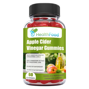 Hot Selling Apple Cider Vinegar Gummies 500MG ACV Maintain Cholesterol Level Antioxidants 30 Day Supply Pomegranate Beetroot - Product Image 1