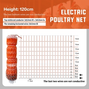<span class=keywords><strong>Filet</strong></span> de clôture électrique durable résistant aux UV <span class=keywords><strong>pour</strong></span> usage agricole extérieur - Product Image 6