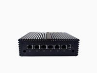 Mini PC Industrial sin Ventilador con Intel Celeron 4305U, 6 Puertos LAN 2.5G, Router Firewall, RS232 COM, Compatible con Linux/Windows