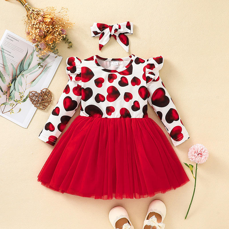 Designer Valentine Dress for Baby Girls 12 18 24 Months