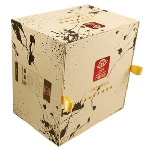 Custom natual flat brown kraft paper box logo printed tea packaging box - Product Image 2