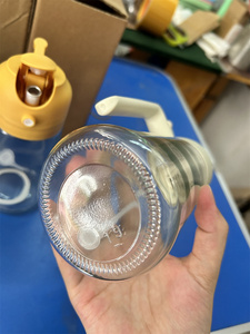 16Oz Thủy Tinh Nhà Bếp 2 Trong 1 Dầu Phun Chai Nấu Ăn Lưu Trữ Gia Vị Dầu Ô Liu Dispenser - Product Image 2