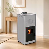 Chaudière à granulés hydroélectriques moderne, écologique et durable PG-300, alimentation automatique, poêle hydronique à biomasse bois, radiateur pour maison et villa