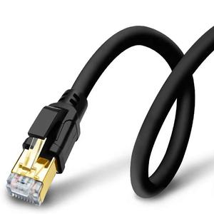 Câble réseau <span class=keywords><strong>RJ45</strong></span> <span class=keywords><strong>10GB</strong></span> plaqué or Cat8 5m gaine en PVC sans oxygène en cuivre pur blindé 40G2000MHZ Cat8 cordon de raccordement - Product Image 2