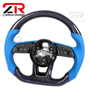 Volante Deportivo Personalizado de Fibra de Carbono para <span class=keywords><strong>Audi</strong></span> B8 S3 S4 S5 RS3 RS4 B9 A6 A7 S6, Actualización del <span class=keywords><strong>Interior</strong></span> del Coche Antiguo al Nuevo - Product Image 2