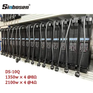 Sinbosen-AMPLIFICADOR DE audio Profesional, DS-10Q de 4 canales, 2000w, altavoces activos de 15 pulgadas