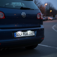 Eclairage de plaque d'immatriculation pour Volkswagen Golf Plus 2005-2009