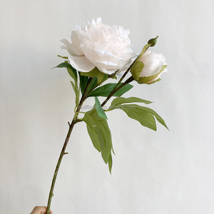 Lo-327 Phổ Biến Chất Lượng Cao OEM Lụa Hoa 2 Đầu Giả Hoa Mẫu Đơn Phun Nhân Tạo Hoa Cho Đám Cưới Vòm & Bảng Centerpieces - Product Image 4